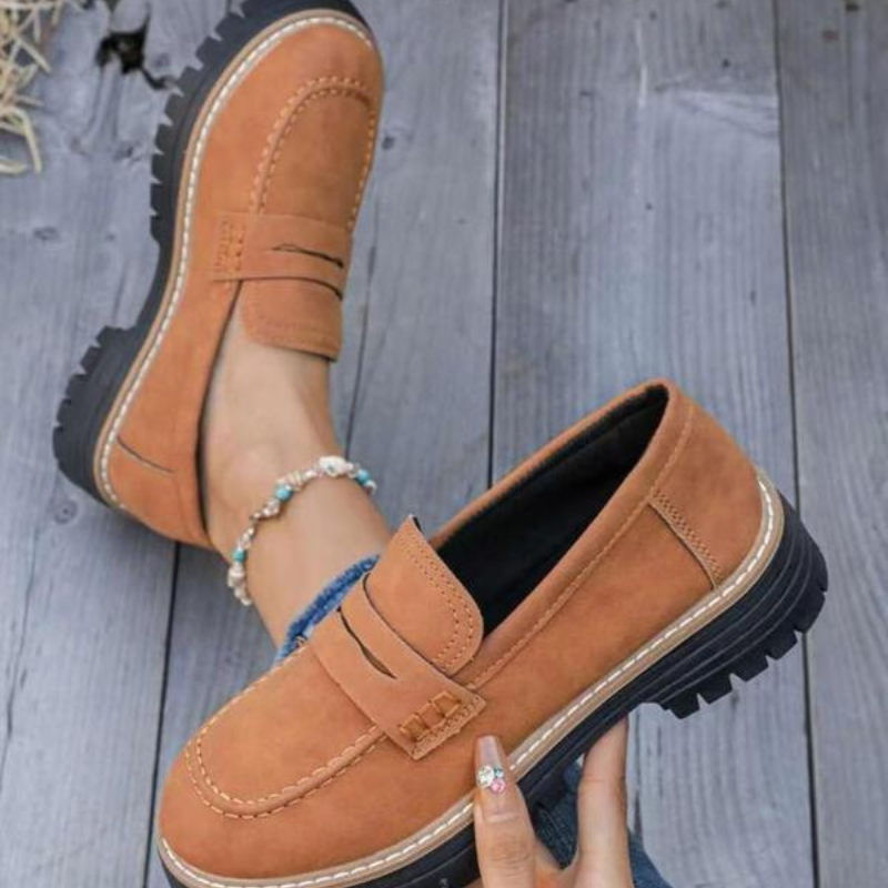 Kalliope | Women's Workwear Chunky Platform Loafers
