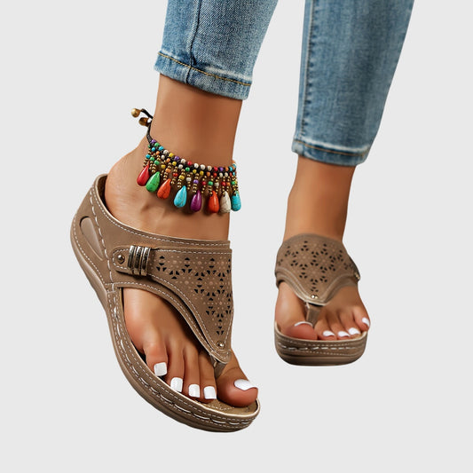 Trine | Women's Cut-Out Summer Platform Sandals
