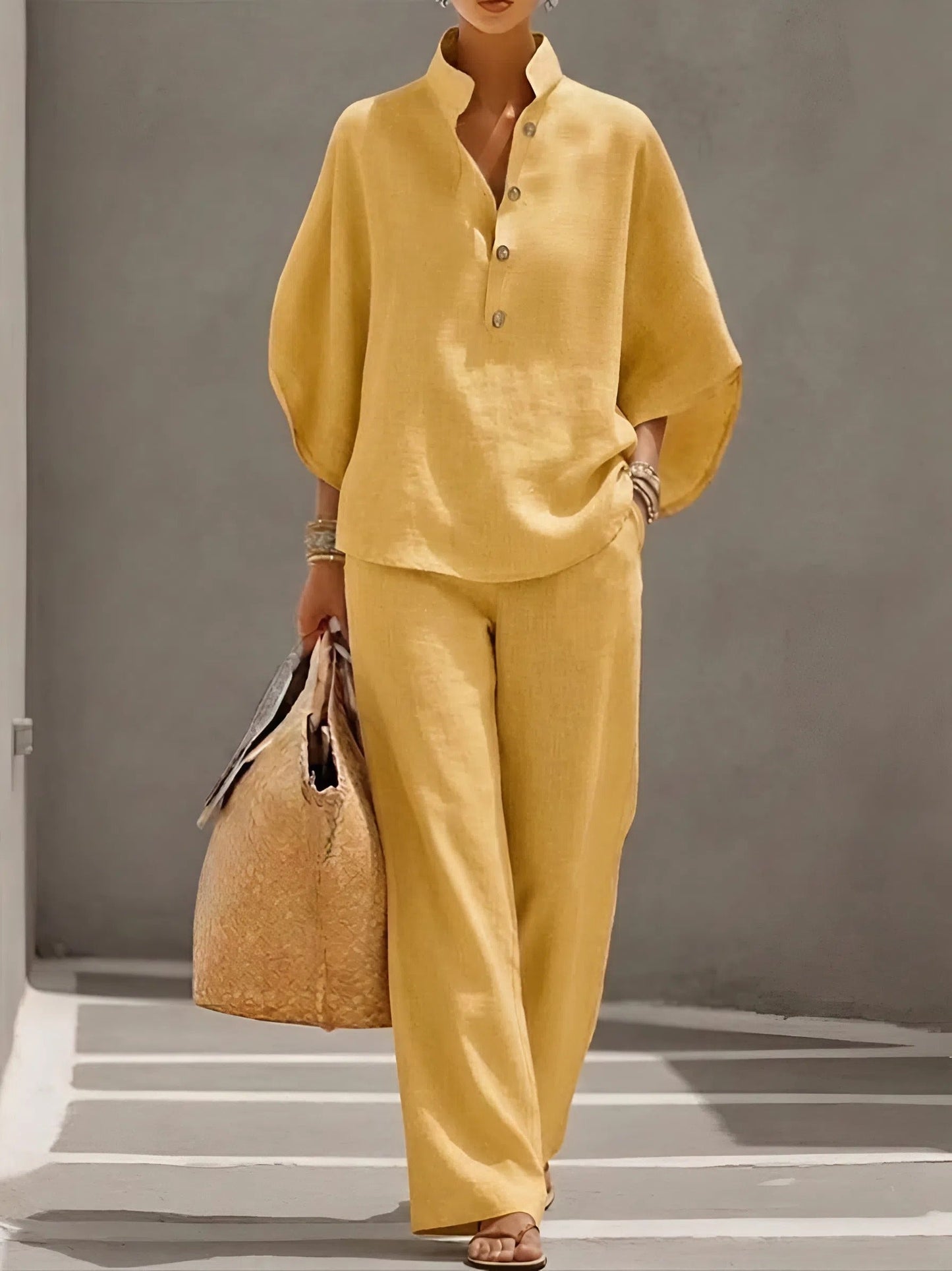 Disella | Women's Oversized Wide-Leg Wide Set