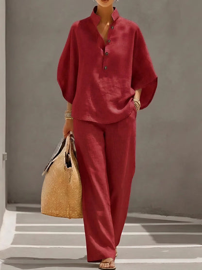 Disella | Women's Oversized Wide-Leg Wide Set