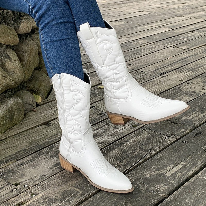 Dunja | Women's Casual Refined Metallic Boots